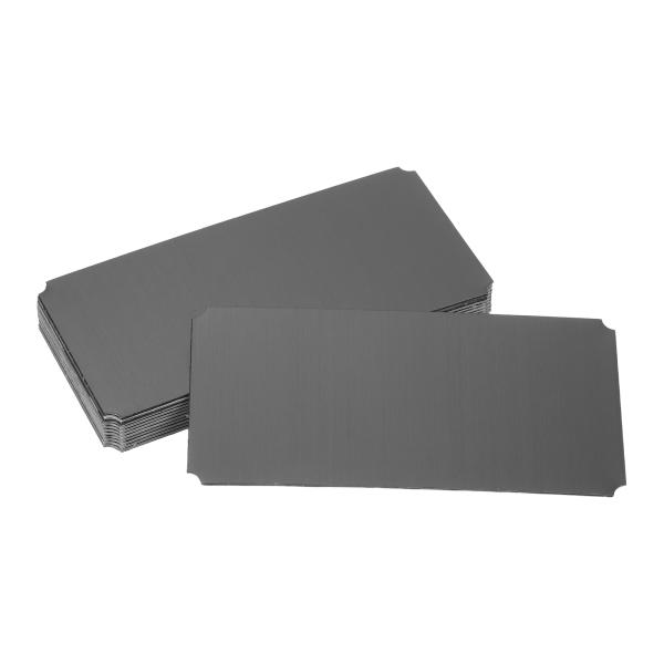 uxcell 12個 空白名札 3.9x2"エングレーブメタル名札レーざー強力粘着名札陽極酸化アルミ...