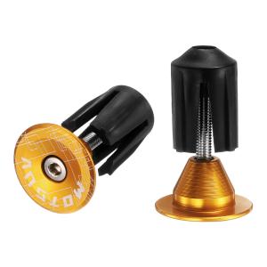 uxcell バーエンドプラグ アルミハンドルバーエンドキャップ バイクプラグ 0.7oz 拡張ロック MTB ロード BMX フィックスドギアバイク