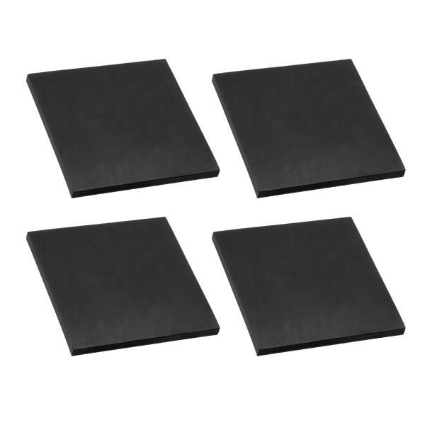 PATIKIL ゴム製 ソリッドアンチバイブレーションパッド 80mm x 8mm厚 ゴム製スクエア...