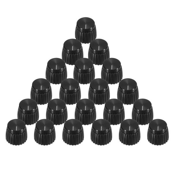uxcell 20個 ギター アンプ プッシュオン ノブ 6mm/0.24" 径 ポテンショメーター...