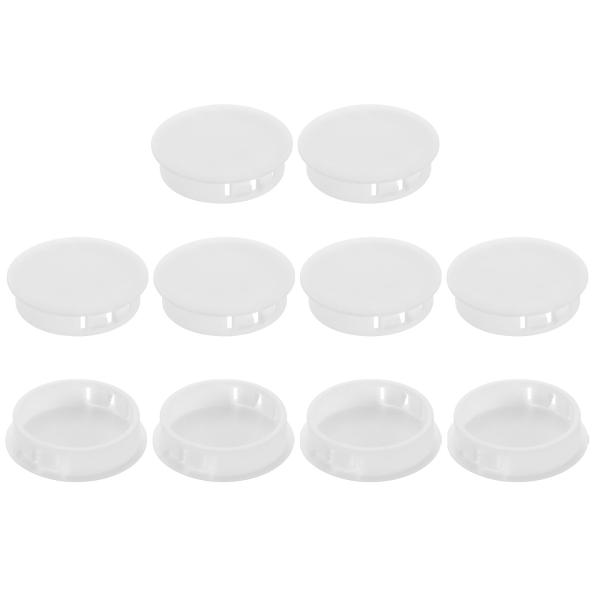 uxcell 10個 プラスチックホールプラグ 38mm（1-1/2"）フラッシュタイプパネルプラグ...