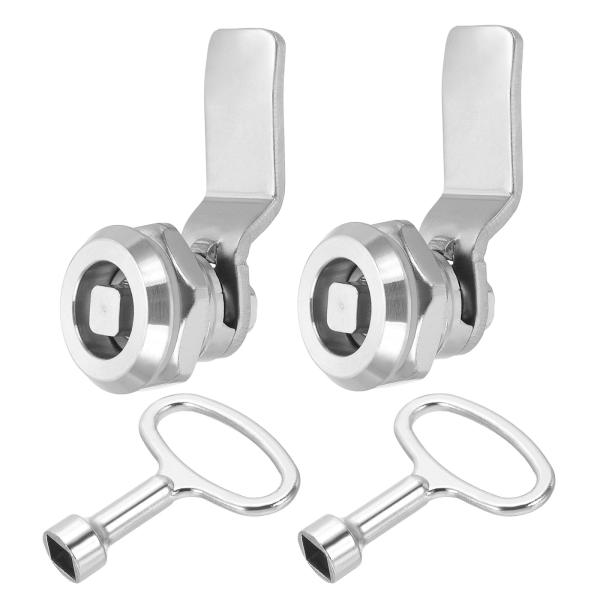 PATIKIL チューブ ラーカムロック 2個入り 5/7インチ(18 mm) シリンダー 304 ...