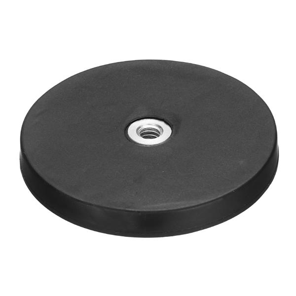 uxcell 1.7インチ径 ゴムコート磁石 19LBS耐荷重 スクラッチ防止 フラッ クマグネット...