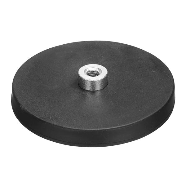 uxcell 2.6インチ径 ゴムコーティングマグネット 44LBS耐スクラッチ フラッ クマグネッ...