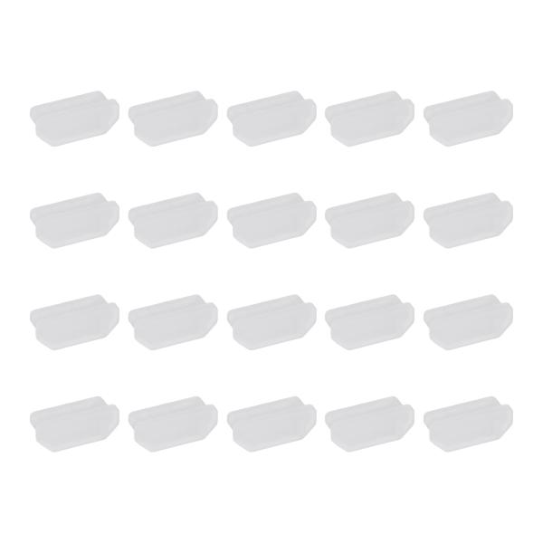 PATIKIL 0.6"ダストプラグ 20個 アンチダストプラグカバーシリコン充電キャップポートカバ...