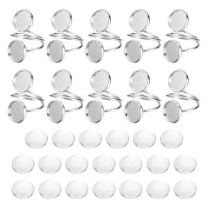 uxcell 10個セット 金属 リング ベース...の商品画像