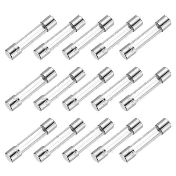 uxcell 1A 250V 6x30mm タイムディレイガラスヒューズ UL認証 スローブローヒュ...