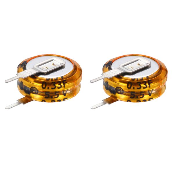 uxcell 「スーパー キャパシター 5.5V 0.33F V型 ボタン キャパシター 高電力 低...