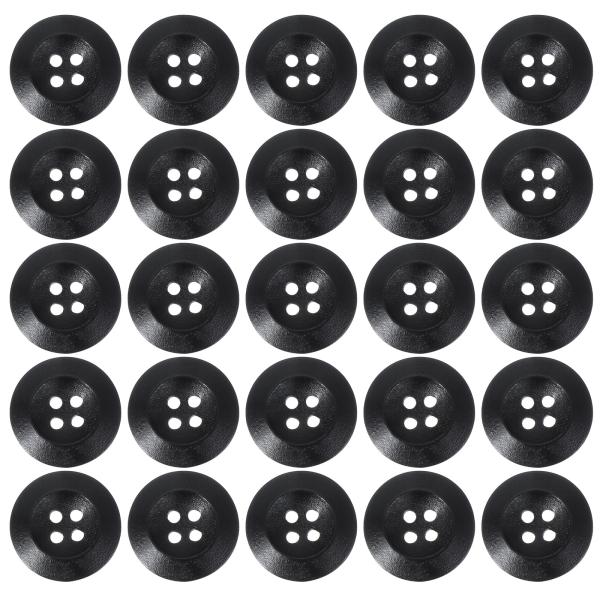 PATIKIL 木製 ボタン 8/9インチ (23 mm) 80個 4穴 丸型 手作り 装飾 ボタン...