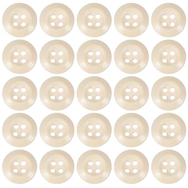 PATIKIL 木製 ボタン 1/2インチ (12.5mm) 80個 4穴 丸形 ハンドメイド DI...