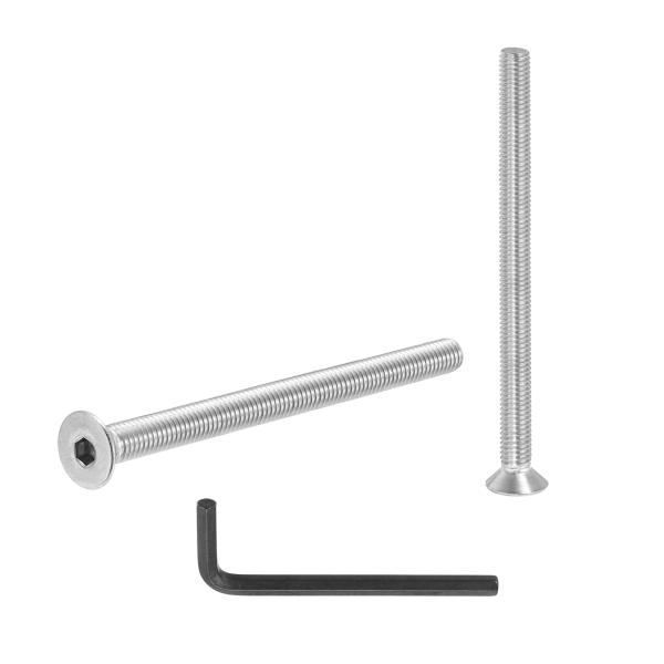 PATIKIL M5 x 80 mm フラット ヘッド ソケット キャップ スクリュー 10 個 3...