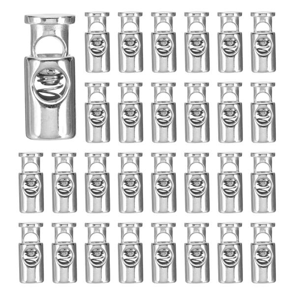 uxcell コード ロック プラスチック スプリング トグル ストッパー 単穴 エラスティック コ...