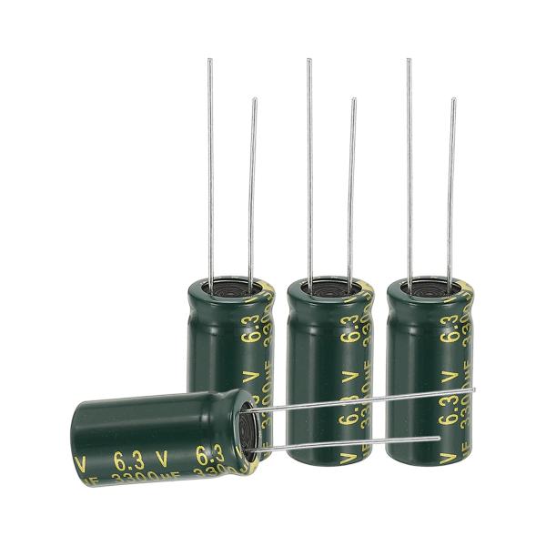 uxcell 12個の高周波電解コンデンサー3300UF 6.3V、アルミラジアルリード10 x 2...