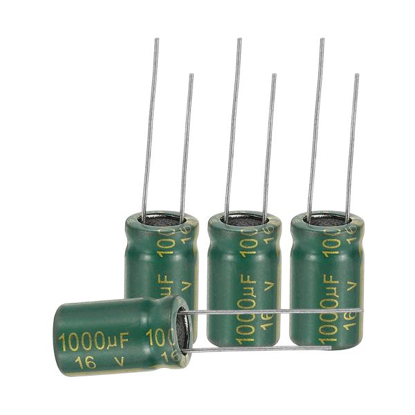 uxcell 12個の高周波1000UF 16Vアルミラジアルリード付き電解コンデンサ10 x 17...