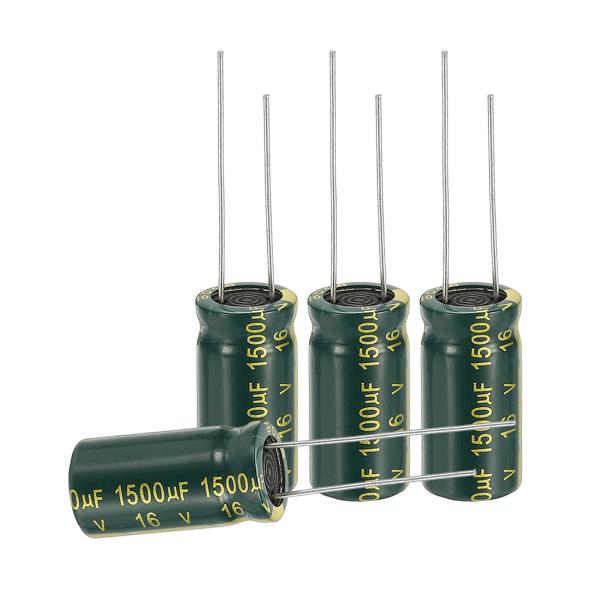 uxcell 12個の高周波1500UF 16Vアルミラジアルリード付き電解コンデンサ 10 x 2...