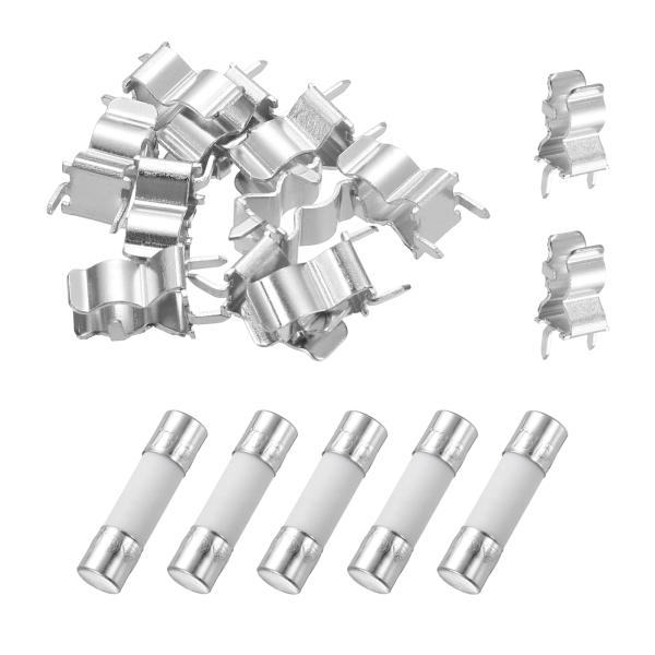 uxcell 5個入り 3.15A 250V スローブローセラミックヒューズ 3.15アンペア カー...