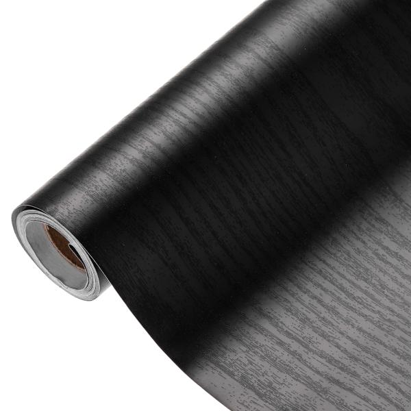 uxcell 木目調接点紙 80cm×3 m 防水 粘着式壁紙 キッチンカウンター 収納棚 バスルー...