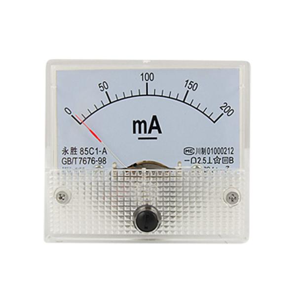 uxcell アナログ電流パネルメーター DC 0-200mA 10mA スケール 85C1 電流計...