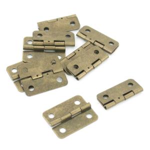 メール便可 ] 小箱用 真鍮細蝶番 25mm 4個セット 【 蝶番 丁番 ヒンジ