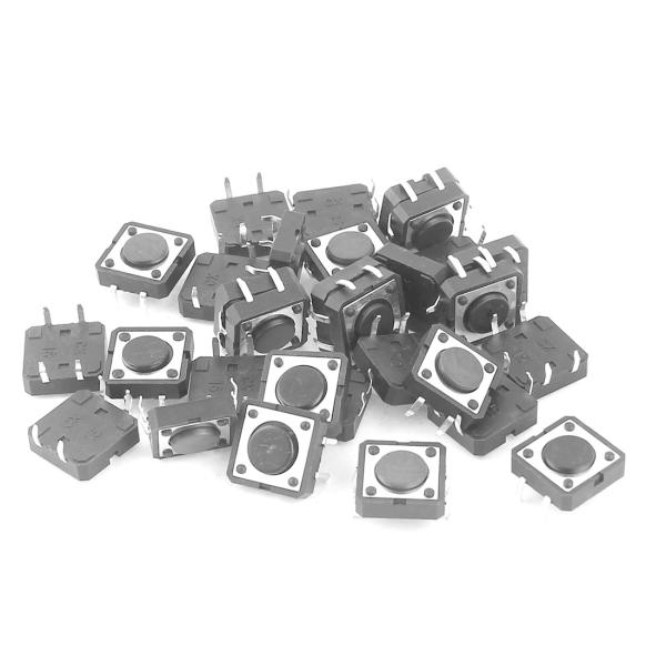 uxcell タクトスイッチ 30個 12mmx12mmx4mm 4ピン SMD モメンタリ マイク...