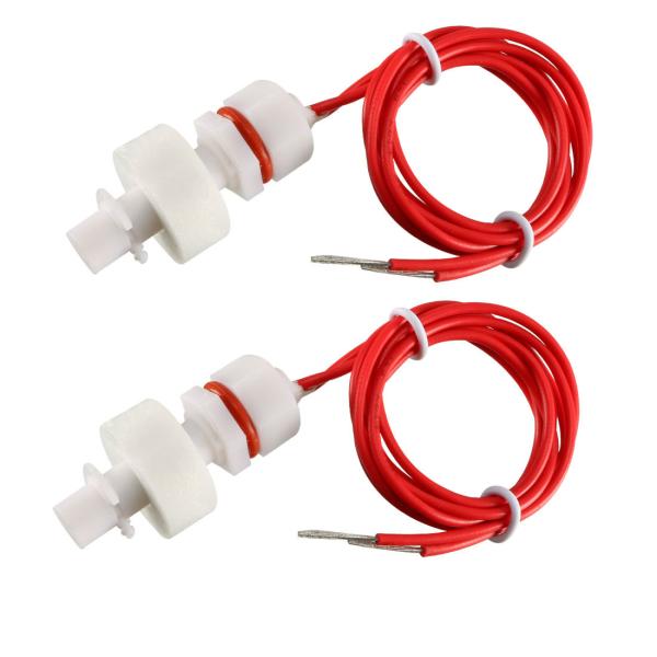 uxcell 水位センサー 水位検出器 フロート型 高圧 垂直 フロートスイッチ ホワイト 2個入 ...