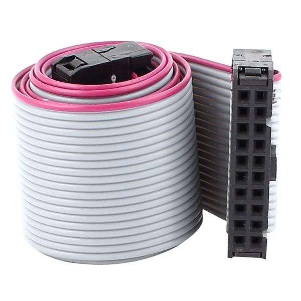 uxcell IDC フラットリボンケーブル 48cm 20-Pin 20ウェー 2.54mm ピッ...