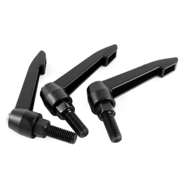 uxcell クランプレバー 調節可能なクランプハンドル M10x25mmネジ オスネジ 80mm長...