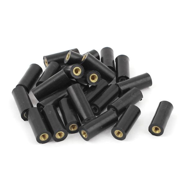 uxcell 絶縁支柱 25個入り M3 真鍮 挿入スレッド 8x20mm 絶縁スペーサー端子