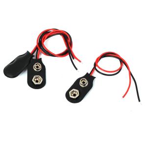 DENKO HOME（電光ホーム） 9V バッテリースナップ リード線付き 角型
