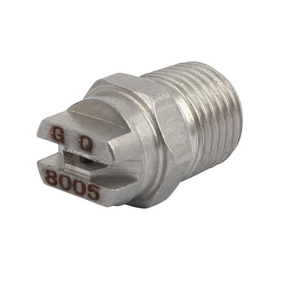 uxcell 噴霧ノズル フラットスプレーノズル 扇状スプレーノズル スプレーチップ シルバー ステ...