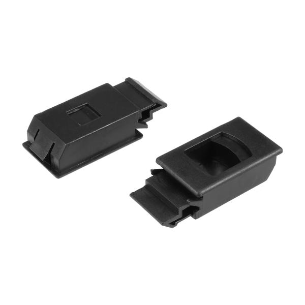 uxcell プルラッチ スプリングロード プラスチックスライドラッチ 長さ61mm ブラック 3個...