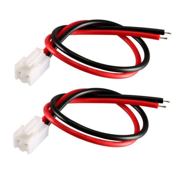 uxcell ターミナルコネクタワイヤケーブル 3.96mmピッチ 22 AWG SM 2ピンプラグ...