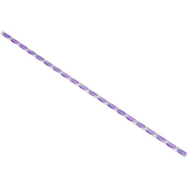 uxcell アクリルプレキシガラス丸棒 PMMAバー スパイラル ダークパープルライン 5mm x...