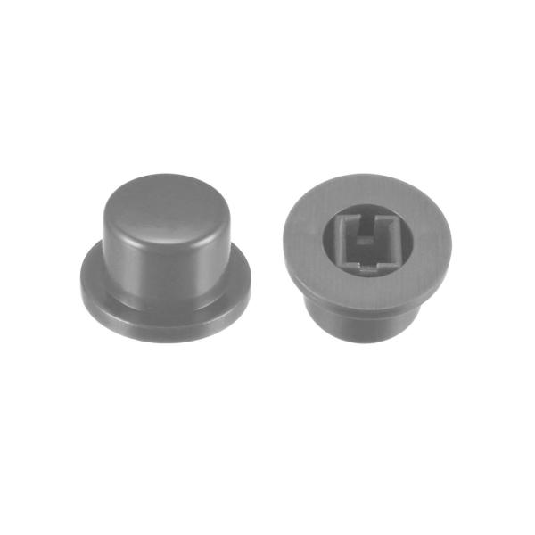 uxcell タクトスイッチプロテクターカバー プラスチック製 グレー 2.4 x 2.4mm 2個...