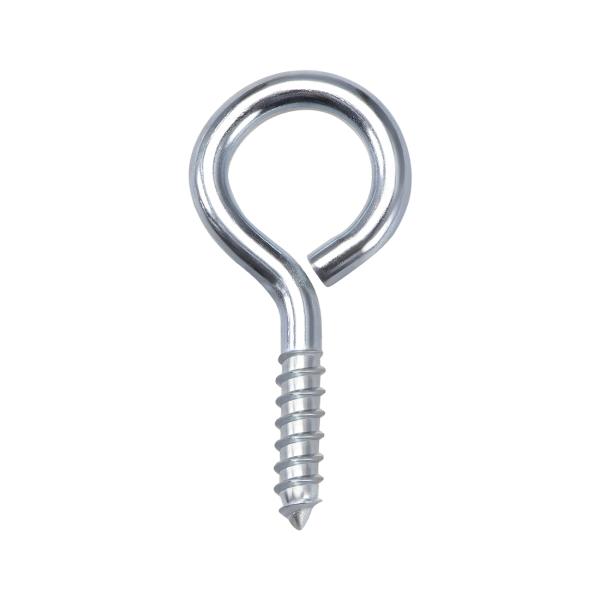 uxcell スクリューアイフック 48mm セルフタッピングネジ 炭素鋼 ねじ込み式ハンガー アイ...