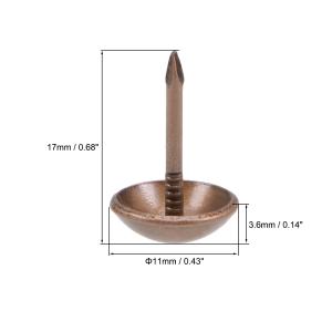 uxcell 室内装飾品ネイルタック 11mm...の詳細画像3