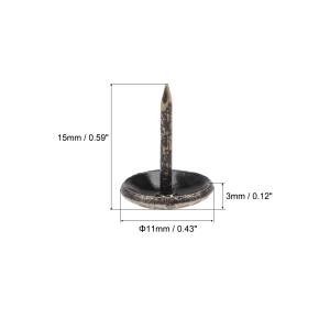 uxcell 室内装飾ネイルタック 11mmヘ...の詳細画像3