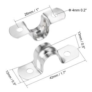 uxcell U型コンジットクランプ サドルス...の詳細画像2