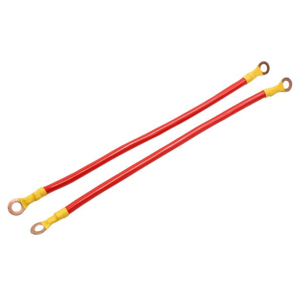 uxcell バッテリーケーブル バッテリーワイヤー 転送ケーブル 24cm 自動車用 DC12 2...