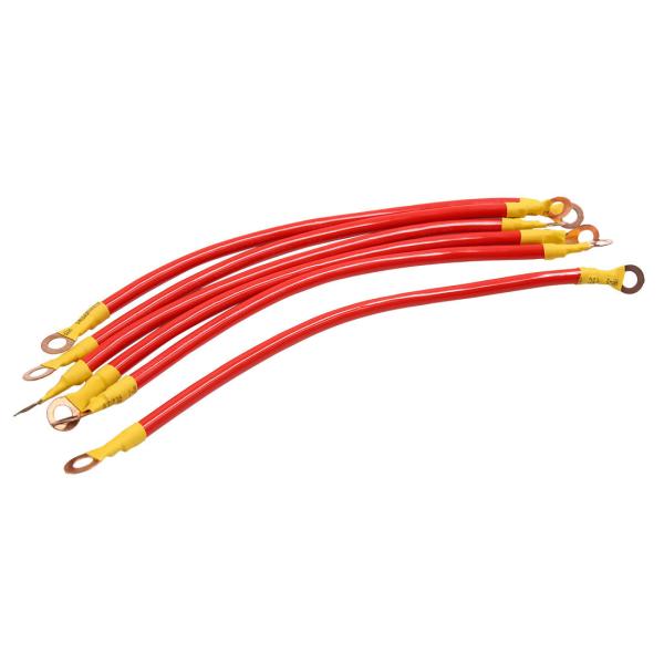uxcell バッテリーケーブル バッテリーワイヤー 24cm 自動車用 DC 6-32V 6.6m...