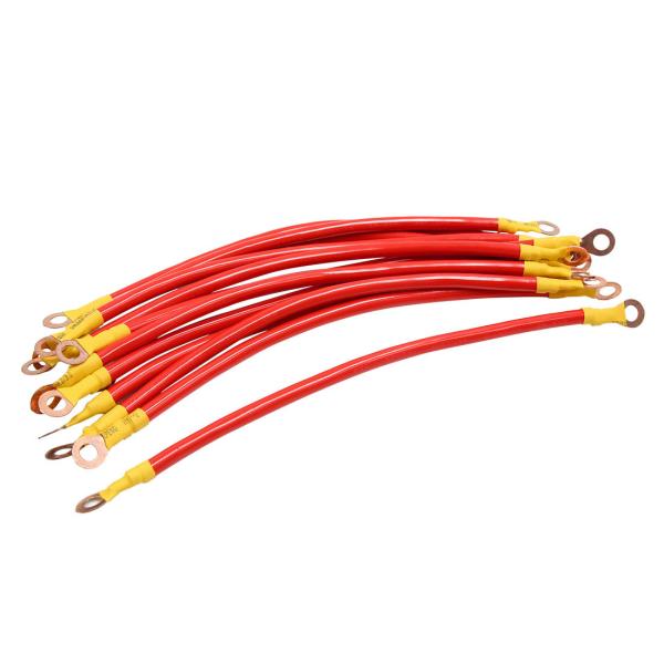 uxcell バッテリーケーブル バッテリーワイヤー 24cm 自動車用 DC 12V 24V 6....
