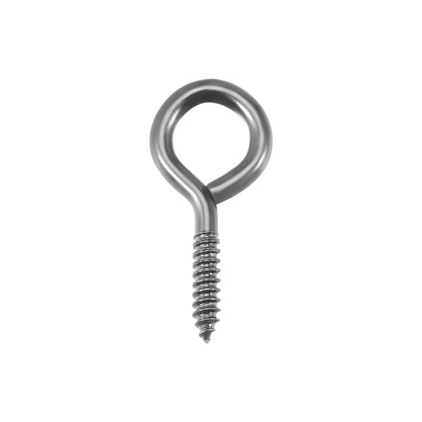 uxcell 天井ネジフック 全長24 mm 鉄材質 ブラック 亜鉛メッキ ねじ込み式ハンガー 80...