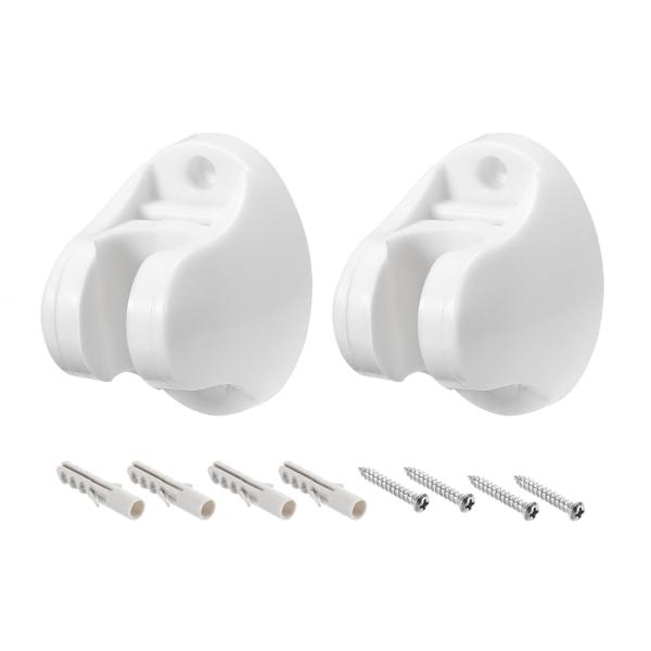 uxcell ABSシャワーヘッドホルダー 調整可能シャワーフック ハンドヘルドシャワーブラケット ...