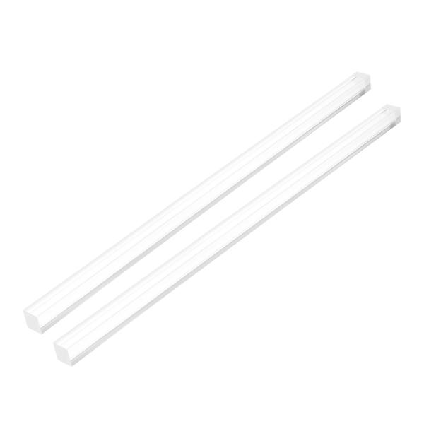 uxcell 15mmx15mmx350mmアクリルラウンドロッド 透明クリア プラスチックラウンド...