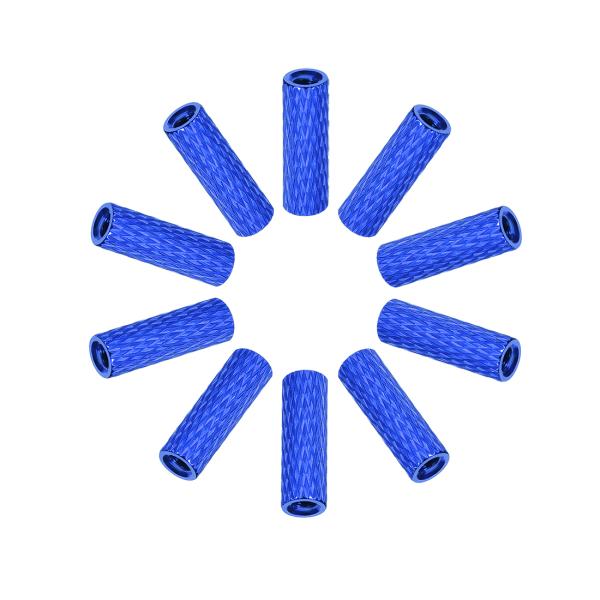 uxcell アルミスタンドオフ M3x15mm メッシュテクスチャ付き カラムスペーサー RC飛行...