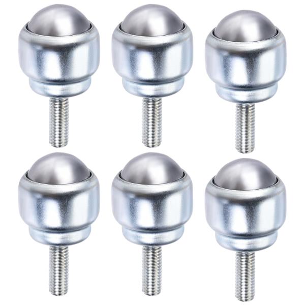 uxcell ボールトランスファーベアリング ユニット24 mm 66Lbs 炭素鋼 ボルト固定タイ...