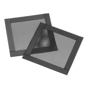 uxcell PC埃扇子フィルター マグネットフレーム クールケースカバー用 PVC製 長さ80mm 2個入