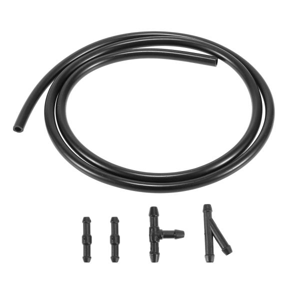 X AUTOHAUX フロントガラスウォッシャージェットノズルホースチューブキット 5 Mウォッシャ...