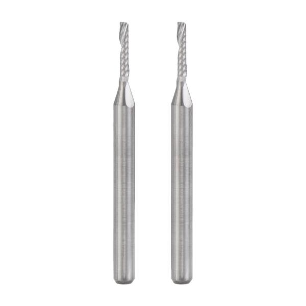 uxcell CNC螺旋ルータービット アップカット超硬ソリッドエンドミル PVC MDFウッド広葉...