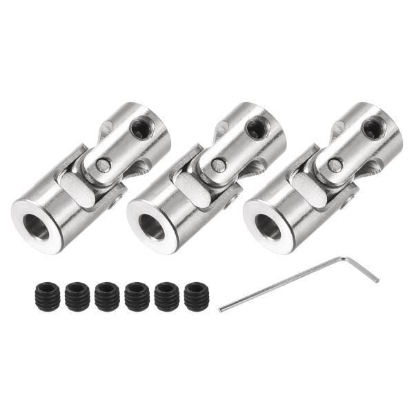 uxcell ジョイントシャフトカップリング 回転可能 ユニバーサル ネジとレンチ付き RCモデル用...